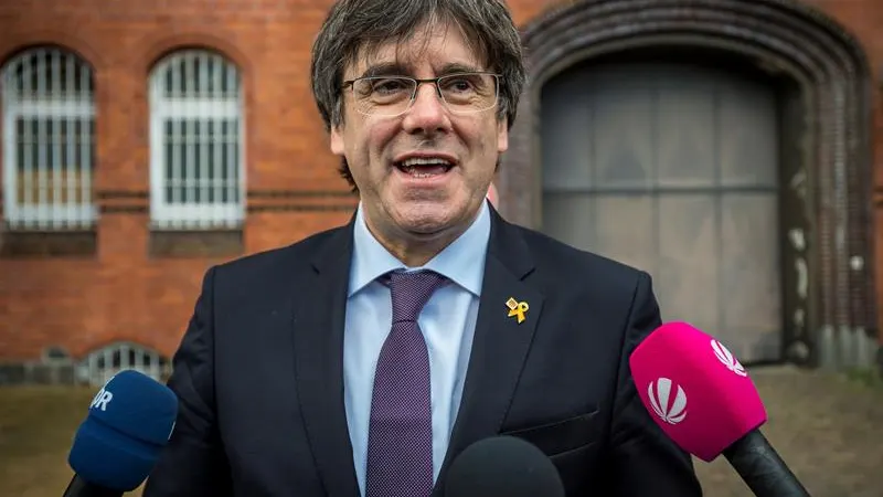 El expresidente de la Generalitat, Carles Puigdemont