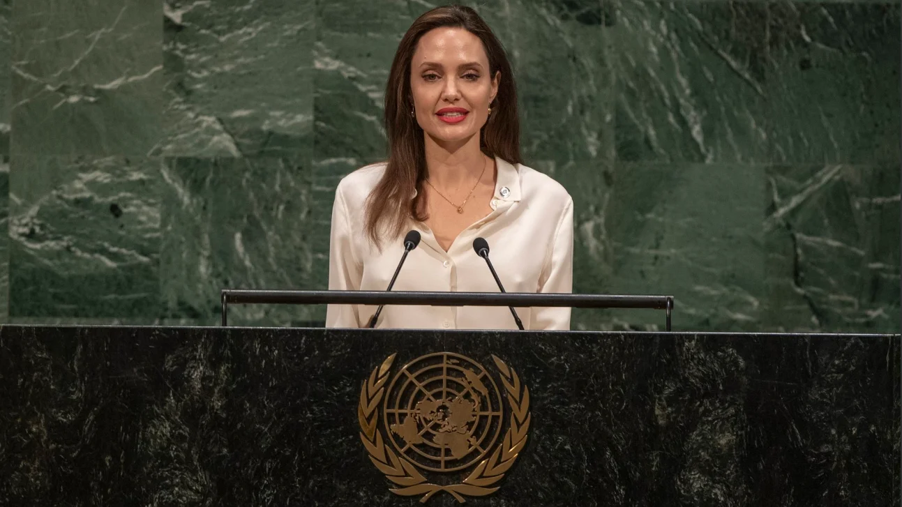 Angelina Jolie en la cumbre de las Naciones Unidas