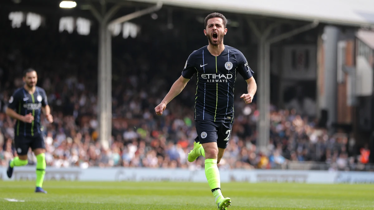 Bernardo Silva celebra un gol Bernardo Silva celebra un gol
