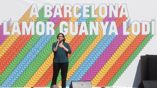 La alcaldesa de Barcelona, Ada Colau La alcaldesa de Barcelona, Ada Colau
