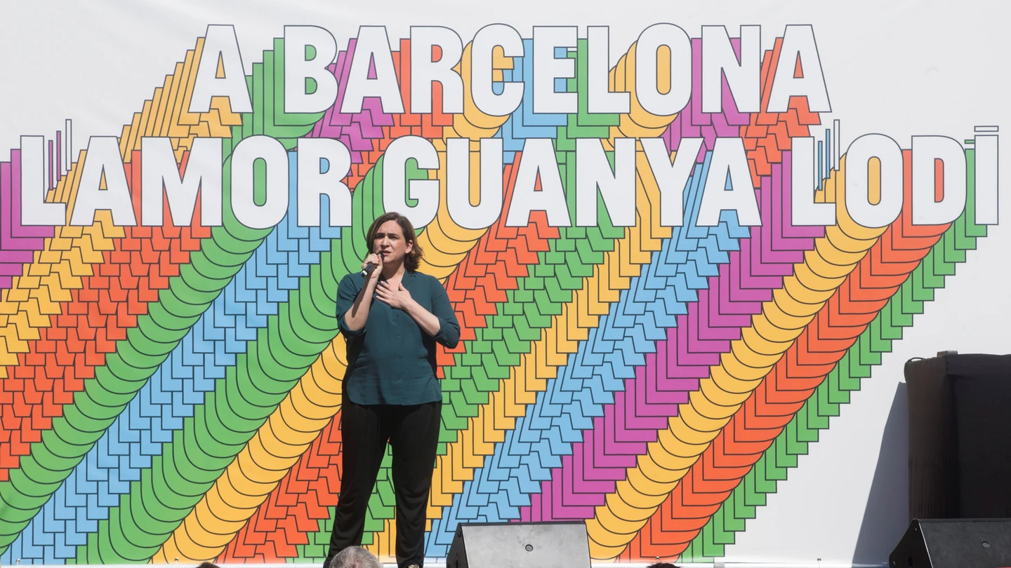 La alcaldesa de Barcelona, Ada Colau La alcaldesa de Barcelona, Ada Colau