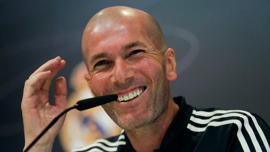 Zidane, en rueda de prensa Zidane, en rueda de prensa