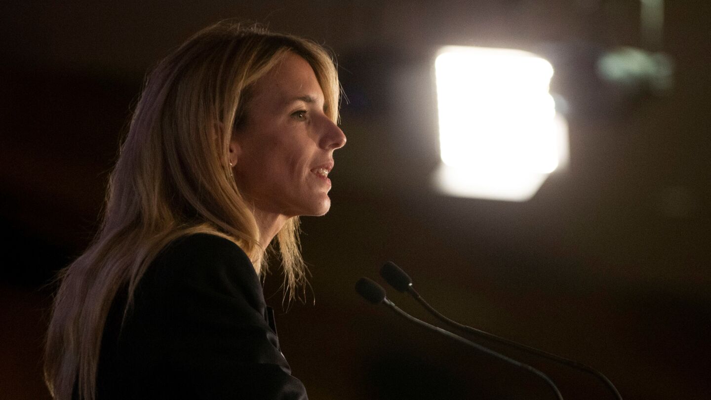 Cayetana &Aacute;lvarez de Toledo n&uacute;mero uno por el PP en Barcelona, durante el acto de presentaci&oacute;n de listas del PPC a las Elecciones Generales del 28A