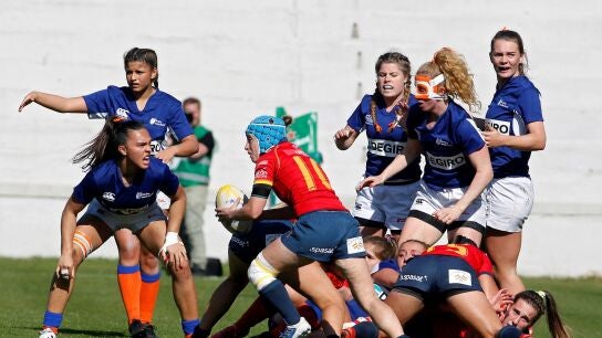 Momento de la final del campeonato de Europa femenino entre Espa&ntilde;a y Pa&iacute;ses Bajos