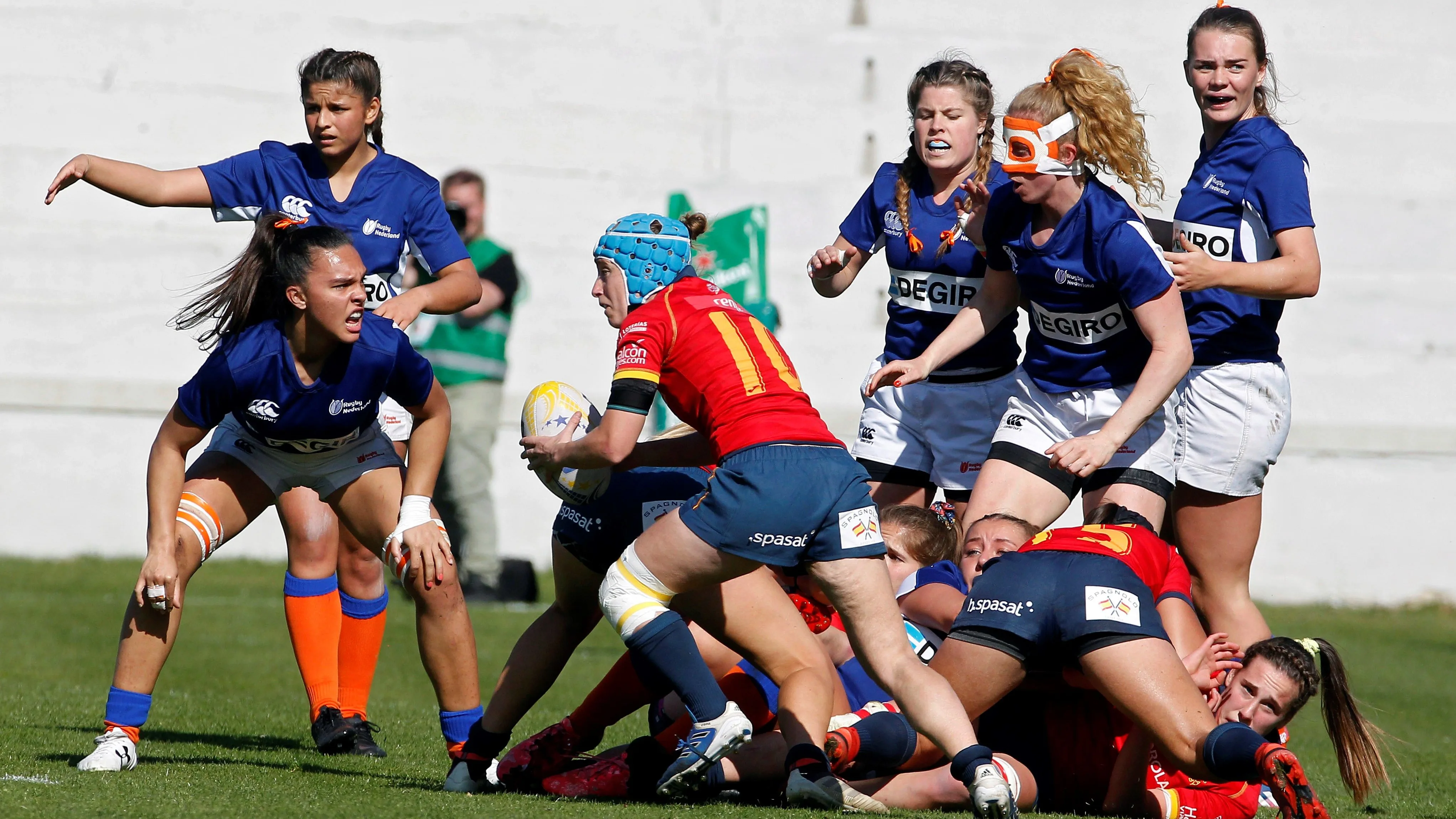 Momento de la final del campeonato de Europa femenino entre España y Países Bajos