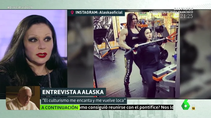 Las pasiones de Alaska: "La carrera de historia y entrenar para un campeonato de culturismo"