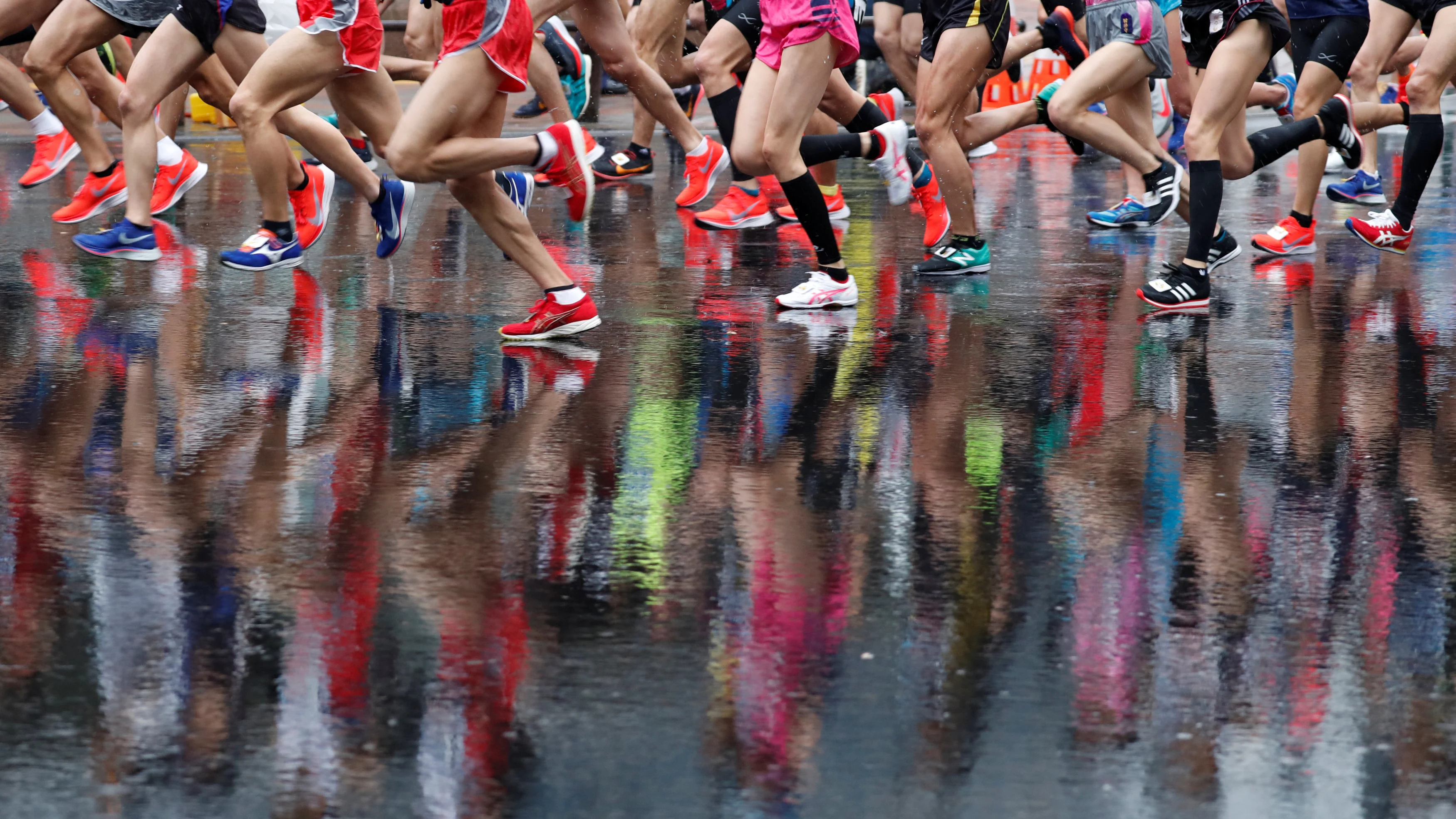 Corredores durante una carrera