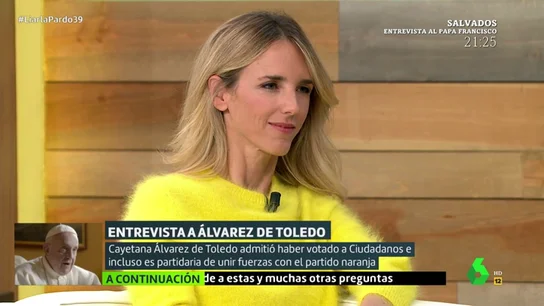 Tensión entre Cayetana Alvarez de Toledo y Cristina Pardo: "¿Usted quiere plantearle a Casado que me expediente mañana? Tensión entre Cayetana Alvarez de Toledo y Cristina Pardo: "¿Usted quiere plantearle a Casado que me expediente mañana?
