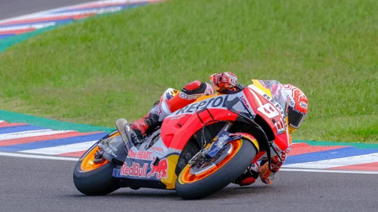 Marc Márquez, durante el GP de Argentina Marc Márquez, durante el GP de Argentina