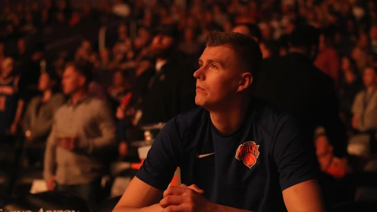Kristaps Porzingis, en su etapa como jugador de los New York Knicks Kristaps Porzingis, en su etapa como jugador de los New York Knicks