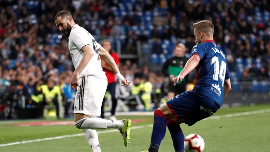 Momento del partido entre Real Madrid y Huesca Momento del partido entre Real Madrid y Huesca