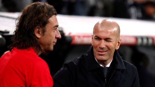 Zidane, durante el partido contra el Eibar