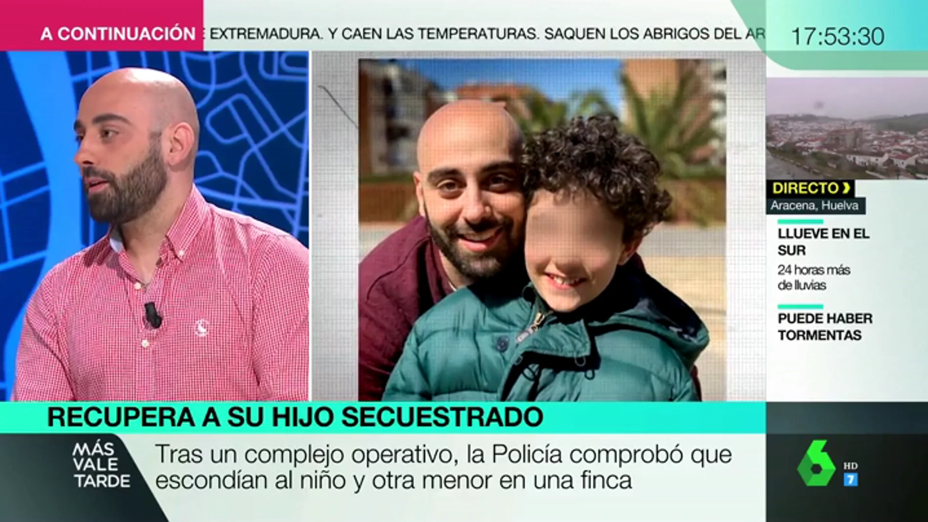 Habla el padre de Samuel, el pequeño secuestrado por su madre: "Estoy sorprendido, es un niño muy abierto y cariñoso"