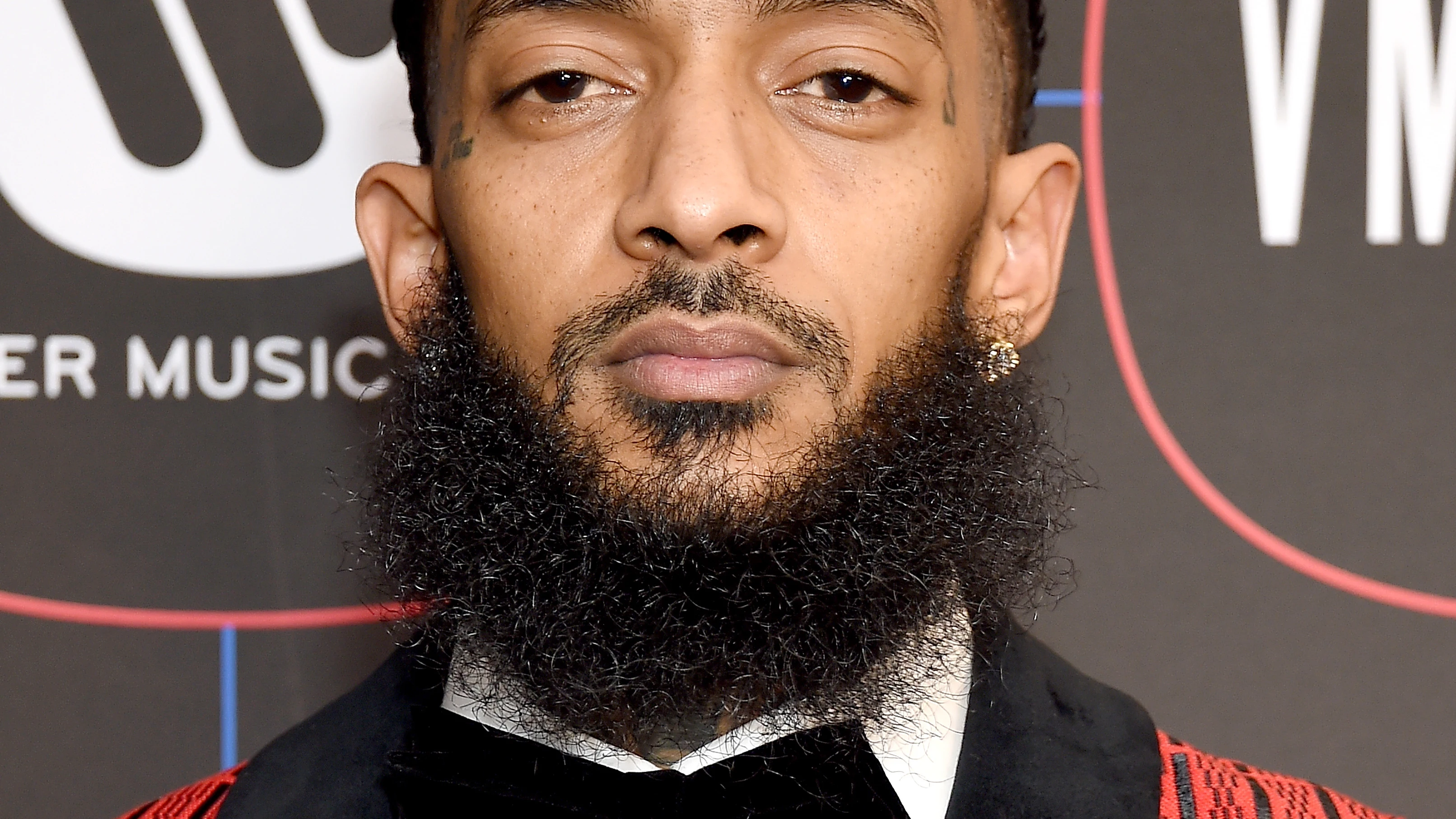 El rapero Nipsey Hussle en una fiesta antes de los Grammy.