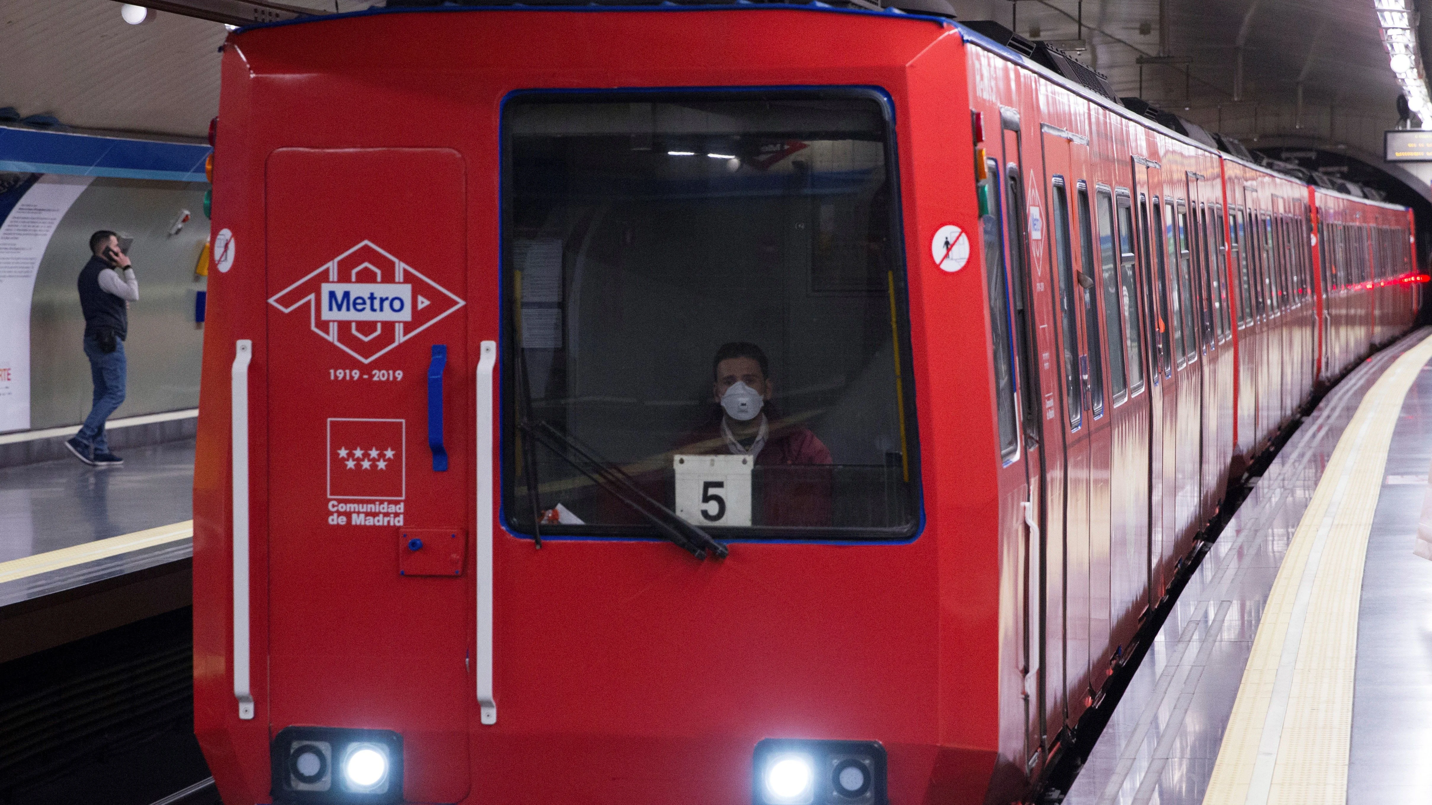 Un tren del Metro de Madrid 