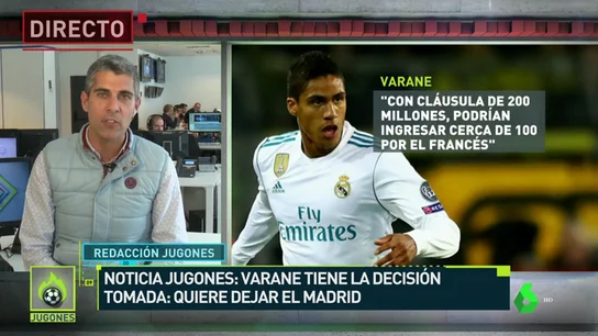 Varane quiere irse del Madrid Varane quiere irse del Madrid
