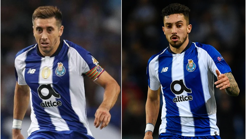 Héctor Herrera y Álex Telles, en un partido con el Oporto Héctor Herrera y Álex Telles, en un partido con el Oporto