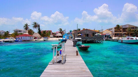 Playa de San Pedro en Cayo Ambergris
