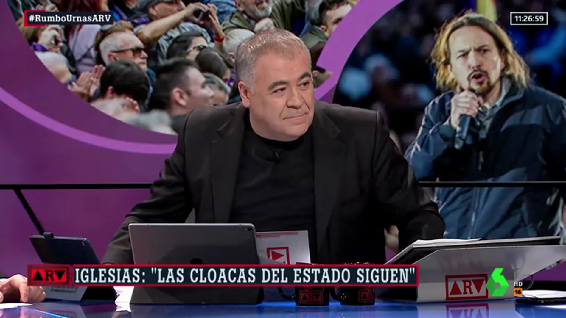 La respuesta de Ferreras a Iglesias sobre las presiones a los medios