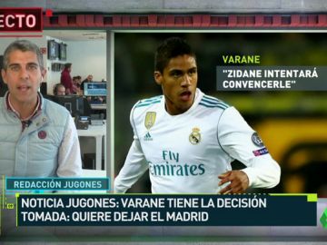 Noticias 'Jugones': Varane ha comunicado al Real Madrid su intención de marcharse Noticias 'Jugones': Varane ha comunicado al Real Madrid su intención de marcharse