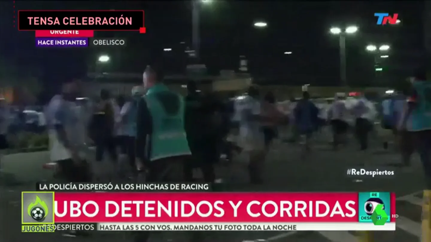 Graves incidentes en la celebración de la Superliga de Racing de Avellaneda Graves incidentes en la celebración de la Superliga de Racing de Avellaneda