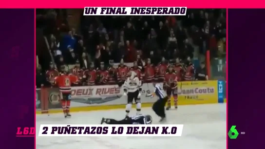Un arbitro se mete en mitad de un pelea entre dos jugadores de hockey y acaba noqueado Un arbitro se mete en mitad de un pelea entre dos jugadores de hockey y acaba noqueado