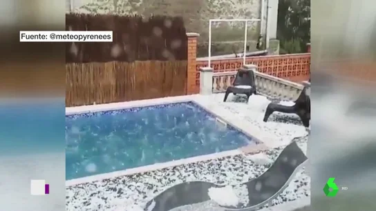 Las tormentas de granizo azotan Cataluña y provocan el descenso de las temperaturas Las tormentas de granizo azotan Cataluña y provocan el descenso de las temperaturas