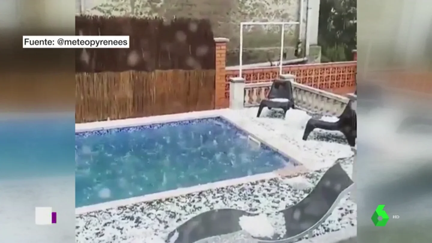 Las tormentas de granizo azotan Cataluña y provocan el descenso de las temperaturas Las tormentas de granizo azotan Cataluña y provocan el descenso de las temperaturas