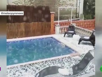 Las tormentas de granizo azotan Cataluña y provocan el descenso de las temperaturas Las tormentas de granizo azotan Cataluña y provocan el descenso de las temperaturas