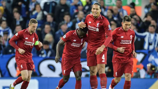 Los jugadores del Liverpool celebran un gol ante el Oporto Los jugadores del Liverpool celebran un gol ante el Oporto