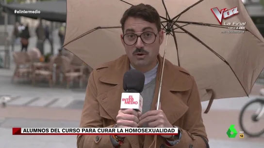 El Intermedio contacta con los alumnos de los cursos para curar la homosexualidad: "Nos han mandado que veamos procesiones de Semana Santa" El Intermedio contacta con los alumnos de los cursos para curar la homosexualidad: "Nos han mandado que veamos procesiones de Semana Santa"