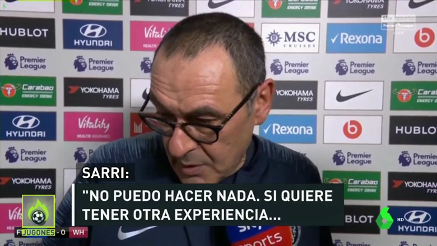 Sarri da por perdido a Hazard Sarri da por perdido a Hazard