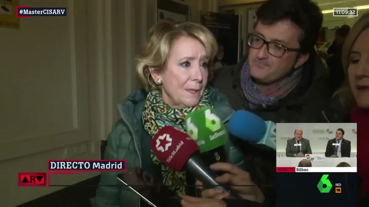 Esperanza Aguirre: "Bildu son unos asesinos. Otegi tiene las manos manchadas de sangre"