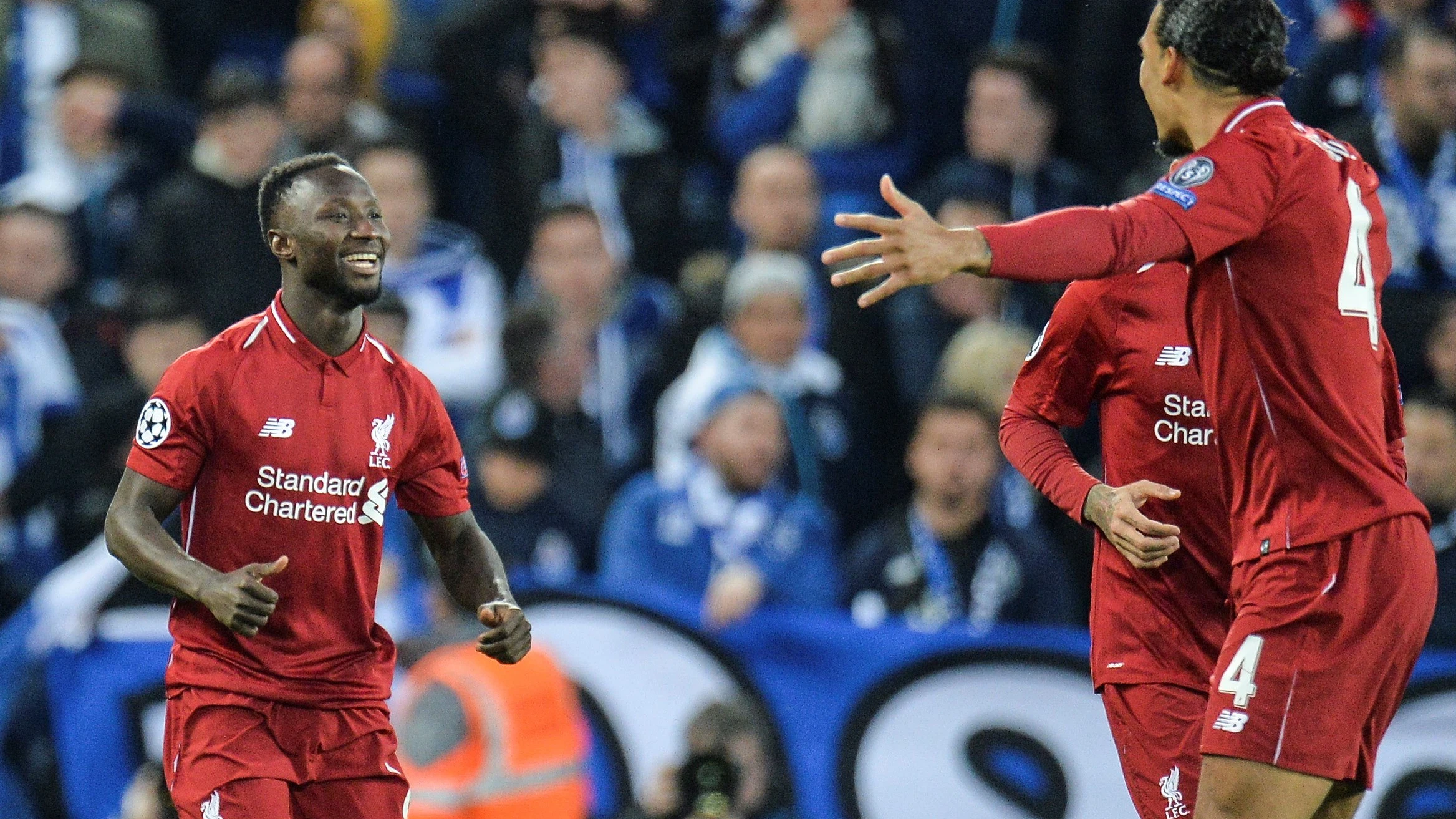 Keita celebra su gol ante el Oporto