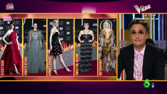 Josie repasa los looks de la alfombra roja de 'Juego de Tronos': "No tienen desperdicio, es muy fuerte lo que ves aquí" Josie repasa los looks de la alfombra roja de 'Juego de Tronos': "No tienen desperdicio, es muy fuerte lo que ves aquí"