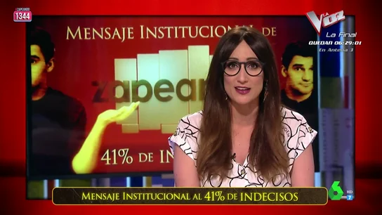 El mensaje institucional de Zapeando al 41% de indecisos: "Ve a votar y si Vox tiene un mal resultado te emborrachas para celebrarlo" El mensaje institucional de Zapeando al 41% de indecisos: "Ve a votar y si Vox tiene un mal resultado te emborrachas para celebrarlo"
