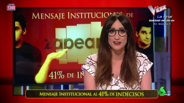  El mensaje institucional de Zapeando al 41% de indecisos: "Ve a votar y si Vox tiene un mal resultado te emborrachas para celebrarlo"