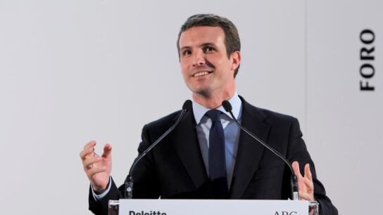 El l&iacute;der del PP, Pablo Casado