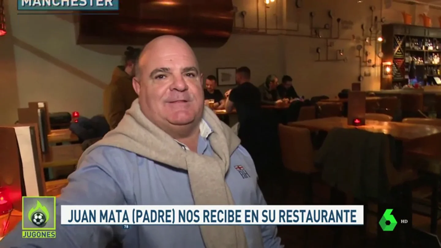 El padre de Juan Mata, jefe del 'restaurante de las estrellas': "Mi hijo puede volver a España" El padre de Juan Mata, jefe del 'restaurante de las estrellas': "Mi hijo puede volver a España"