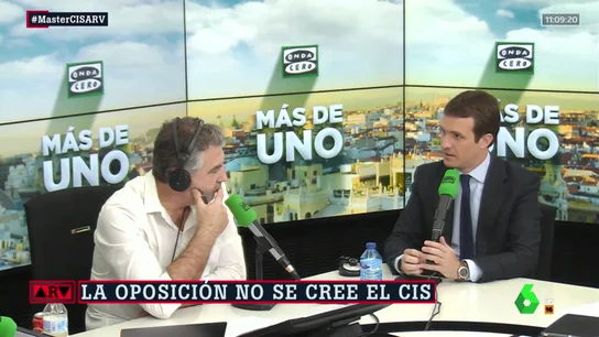 Pablo Casado: "El CIS lo tenía que haber pagado el PSOE porque es propaganda electoral" Pablo Casado: "El CIS lo tenía que haber pagado el PSOE porque es propaganda electoral"