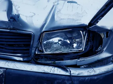 Coche golpeado Coche golpeado