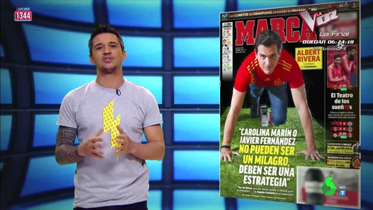 Nene repasa las portadas deportivas de los políticos: "Albert, o no eres de verdad del Barça, o eres capaz de decir cualquier cosa para ganar votos" Nene repasa las portadas deportivas de los políticos: "Albert, o no eres de verdad del Barça, o eres capaz de decir cualquier cosa para ganar votos"