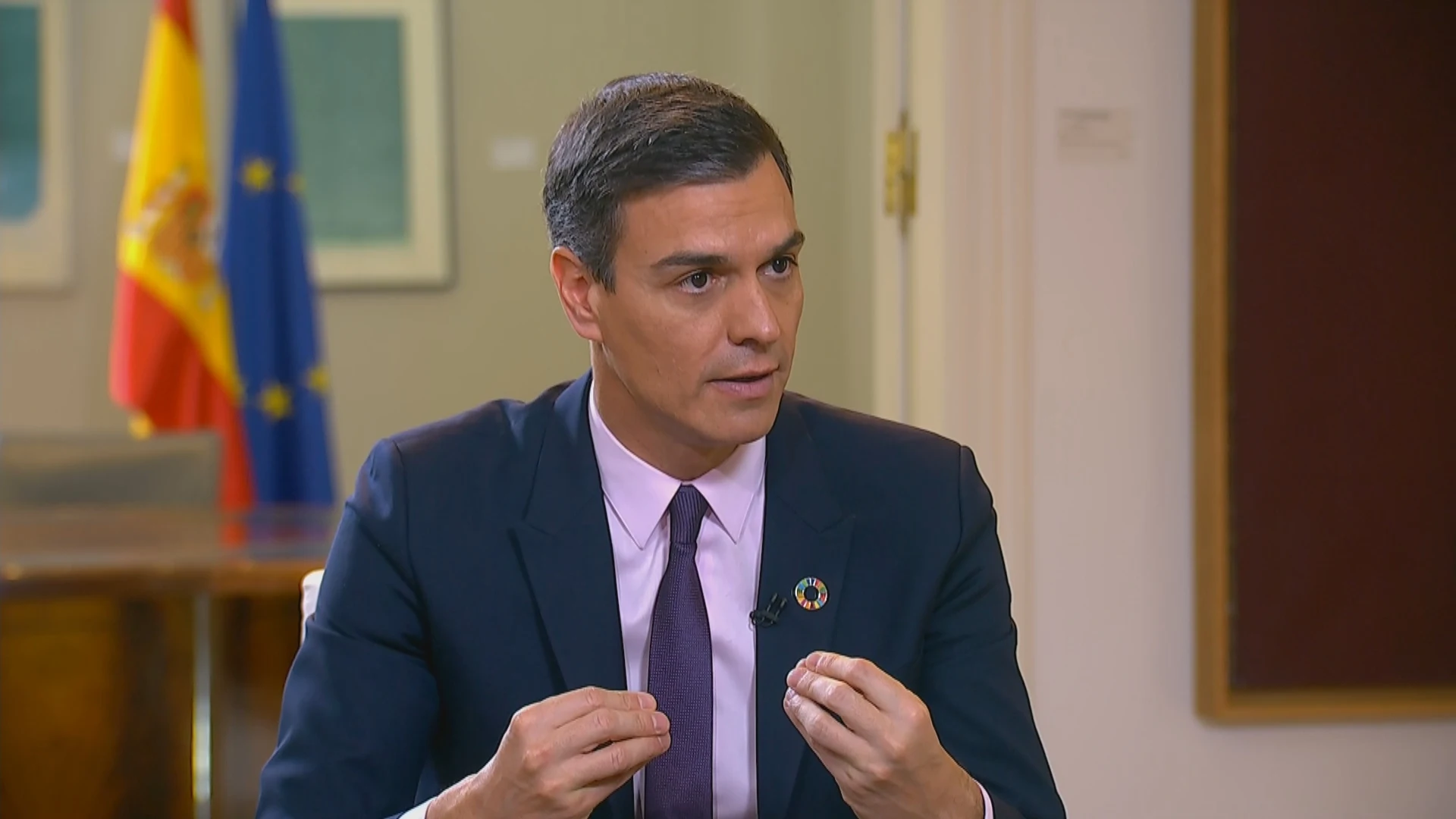 El presidente del Gobierno, Pedro Sánchez