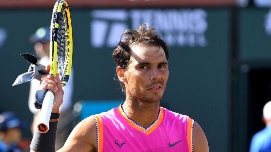 Rafa Nadal, tras un partido