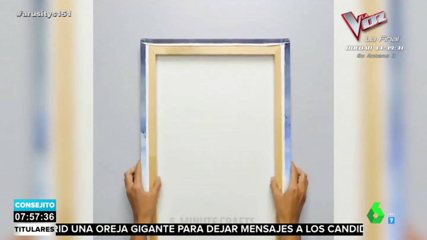 Este es el sorprendente truco que te ayudará a colgar un cuadro sin dificultad Este es el sorprendente truco que te ayudará a colgar un cuadro sin dificultad