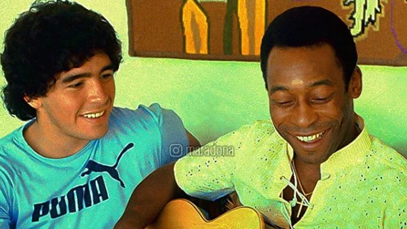 La foto que Maradona ha compartido junto a Pelé