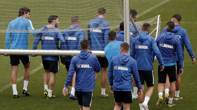 Entrenamiento del Málaga CF