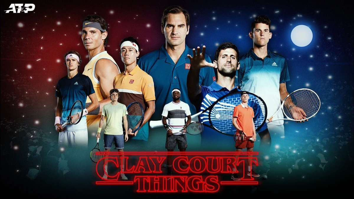 El cartel de la ATP en el que Nadal aparece en plano secundario El cartel de la ATP en el que Nadal aparece en plano secundario