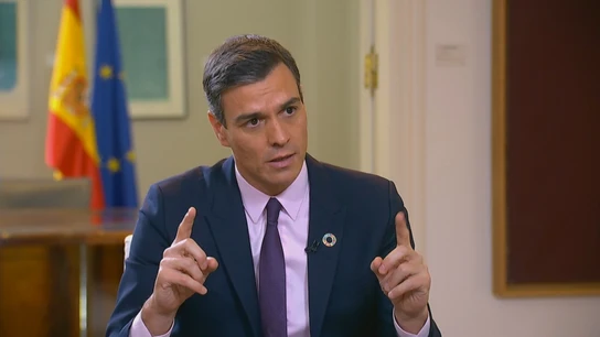 Pedro Sánchez en su entrevista con Ferreras en Moncloa Pedro Sánchez en su entrevista con Ferreras en Moncloa