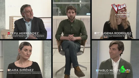 La entrevista de Gonzo a los fichajes de PP, PSOE, Podemos y Cs: ¿Están totalmente de acuerdo con las políticas de sus partidos? La entrevista de Gonzo a los fichajes de PP, PSOE, Podemos y Cs: ¿Están totalmente de acuerdo con las políticas de sus partidos?